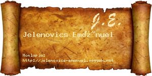Jelenovics Emánuel névjegykártya